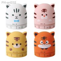 Plastic Kitchen Timers Tiger Shape Mechanical Timer Student Learning Exam Timer for Kitchen Baking Steamed Fish Reminder