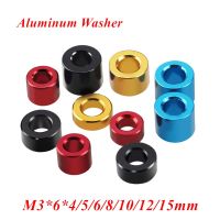 10 Buah Pencuci Datar Aluminium M3 Bulat Berongga Tanpa Benang Standoff Spacer Aluminium Bushing Gasket Lengan untuk Model RC