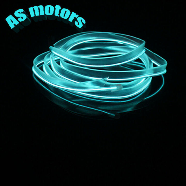 ไฟภายในรถ5เมตรสายไฟเรืองแสงแถบไฟ-led-อัตโนมัติโคมไฟตกแต่งบรรยากาศรถยนต์แสงนีออนยืดหยุ่นได้-diy