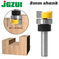 JGZUI 1pc Template Trim Hinge Mortising Router Bit－8mm Shank เครื่องตัดไม้ Tenon Cutter สําหรับเครื่องมืองานไม้