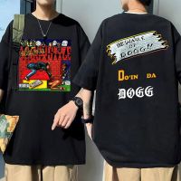 Anime Cartoon Rap Snoop Dogg Double Sided Print Tshirt 1933 Beware Of Dogg Doggystyle Music Album Tees Men Hip Hop T-Shirt S-4XL-5XL-6XL