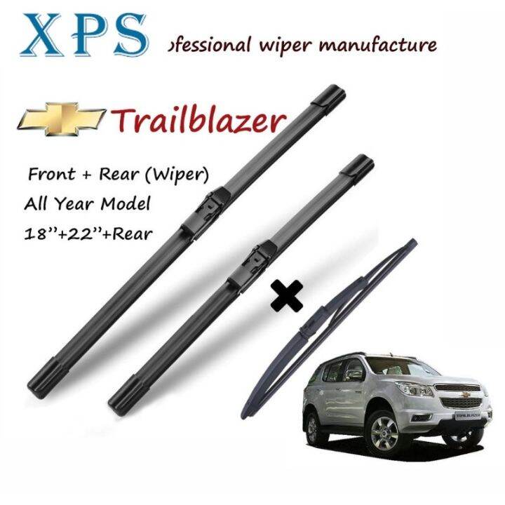 xps Chevrolet Trailblazer 18+22+12G Wiper Blade Set (Front/Rear) for