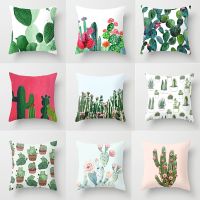 【JH】 Cross-border wholesale tropical plant cactus pillow new office car cushion