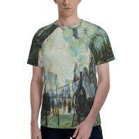 Claude Monet Mens Short Sleeve Performance Tee, Fishing T-Shirt