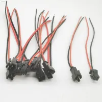 ▤ 10Pairs 15cm Long JST SM 2Pins Plug Male to Female Wire Connector