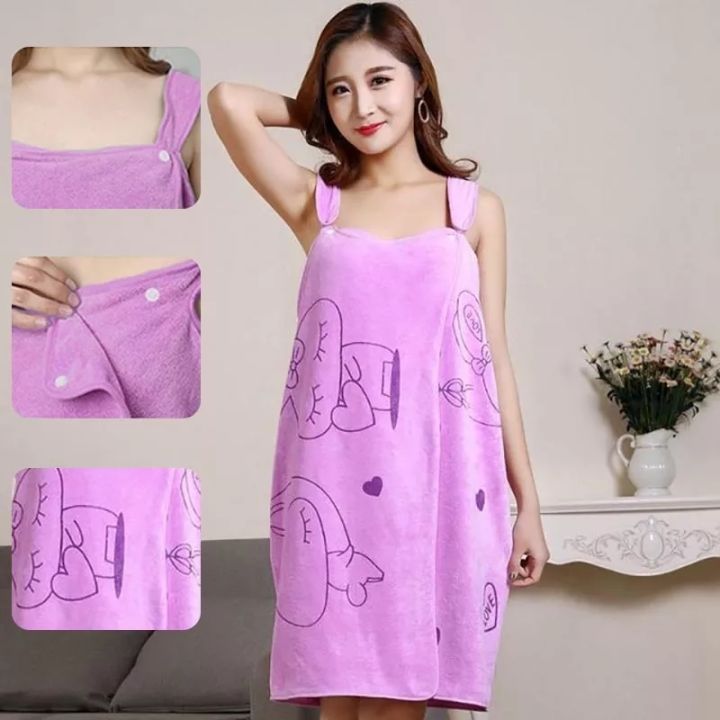 hotx-cw-2023-wearable-soft-thicken-woman-bathrobe-absorbent-wear-hotel-accessories