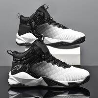 Ready Stock พลัสขนาด 39-46 ผู้ชายรองเท้ากีฬารองเท้าบาสเกตบอลสะดวกสบายและทนทาน
