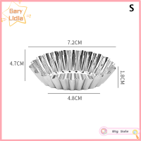 ลิเดียแม่พิมพ์ทาร์ตไข่ใช้ซ้ำได้5ชิ้นแม่พิมพ์ถ้วยใส่เค้กสแตนเลสรูปไข่แม่พิมพ์คัพเค้กมัฟฟินพุดดิ้งคุกกี้อบขนมแบบทำมือเครื่องมือทำเพสตรี