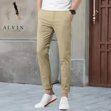 REGULER FIT MEN LIGHT BROWN TROUSERS FOR MEN