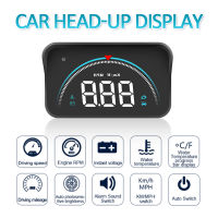 Car HUD Head Up Display OBD2 II EUOBD Overspeed Warning System Projector Windshield Electronic Voltage Alarm Auto Accessories