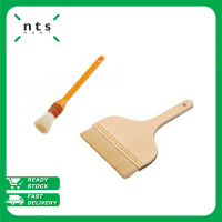 NTS Woolen Brush แปรงทำขนม ขนนุ่ม แปรงแบบกลม แปรงแบบแบน  รุ่น SN411