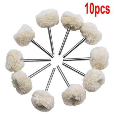 10pcs 1 Inch Wool Polishing Brush Dremel Accessories Grinding Buffing Pads Wheel Grinder Head Drill Rotary Tool Accessories