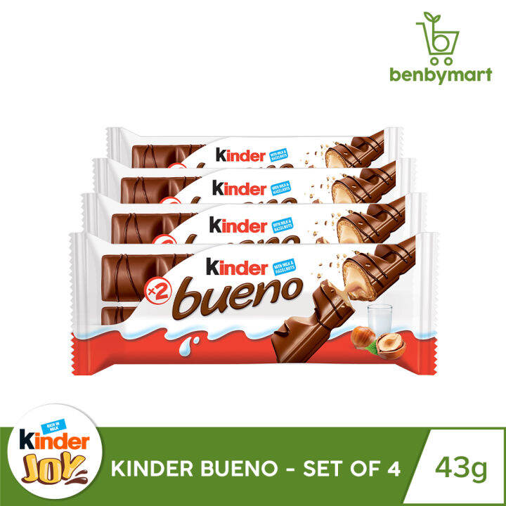 Cod Kinder Bueno T2 43g Chocolate - Set Of 4s | Lazada PH