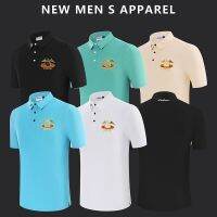 MALBON Golf Short Sleeve T-Shirt Summer Clothing Mens Stretch Casual Breathable Blazer