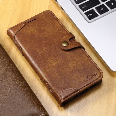 [COD] Suitable for iPhone 13 Wax Book Cover Flip Card Holder Leather