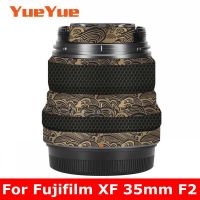 สำหรับ Fujifilm XF 35มิลลิเมตร F2รูปลอกผิวไวนิลห่อฟิล์มกล้องเลนส์ร่างกายป้องกันสติ๊กเกอร์ป้องกันเสื้อสำหรับฟูจิ XF 35 F2 R WR