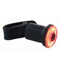 ；。‘【； Bicycle Tail Light Bike Smart Brake Induction Taillight USB Rechargeable Waterproof Rear Light Built-In 400Mah Li-Battery