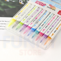 Erasable Highlighter ปากกาไฮไลท์ ปากกาเน้นข้อความ 4มม. สามารถลบได้ (SET) JM.6569