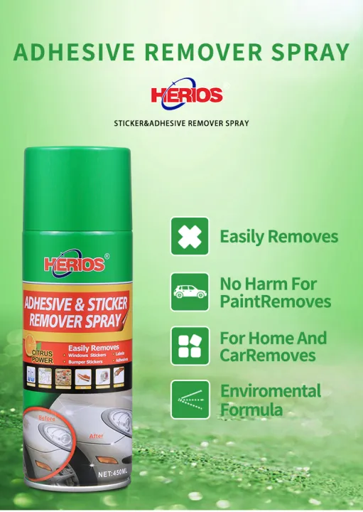 Herios Adhesive & Sticker Remover Spray 450ml 