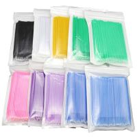 ■✧ 5/50/100Pcs Micro Brushes Cotton Swab Eyelash Extension Disposable Eye Lash Glue Cleaning Brushes Applicator Sticks Makeup Tools