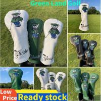 2023 NEW forஐ Golf Bear Golf Woods Covers 1 3 5 UT For Hybrid Driver Fairway Wood Clubs Set PU Leather Golf Cover Golf Club Protector Golf Accessories