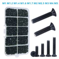 M1 M1.2 M1.4 M1.6M M2 M2.5 M3 M4 M5 Screw Set Laptop Screw Flat Head Phillips Drive Accessories for Repair Computer Screws Kit