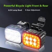 CW Q6/Q4/Q3 Lanterna BicicletaLight ForMTBBackRechargeableLights Flash Headlight Taillight