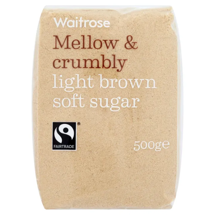 Waitrose เวทโทรส ไลท์ซอฟท์ น้ำตาลทรายแดง Light Brown Soft Sugar ขนาด 500g. 1 ถุง Lazada.co.th