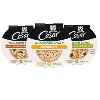 อาหารสุนัข CESAR DOG FOOD ซีซาร์ โฮลซัม โบวล์ อาหารสุนัขพรีเมียม แพ็ก 10, 85 กรัม อาหารเปียกสุนัข สำหรับสุนัขโตเต็มวัย