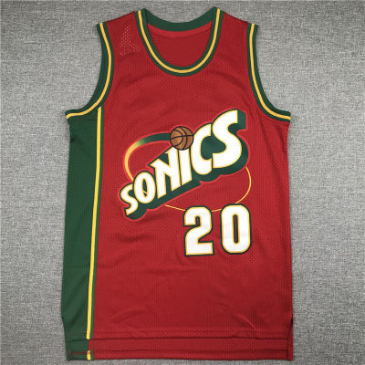 🎽เสื้อเจอร์ซีย์บาสเก็ตบอล Sonics ปักชุดบาสเก็ตบอลซูเปอร์โซนิค22-23สินค้าขายส่งบาสเก็ตบอล NBA ซูเปอร์โซนิค20 #40 #