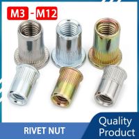 № Aluminium Alloy Rivet Nuts Rivetnut Flat Head Insert Thread Rivets Screw Stainless Steel Nutsert Bolts M3 M4 M5 M6 M8 M10 M12