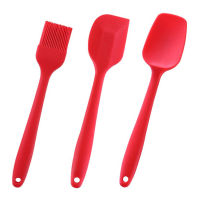 3PC/Set Silicone Cream Butter Cake Spatula Pastry Oil Brush Non-Stick Silica Scraper Spoon Kitchen Utensils for Cooking Baking Tools