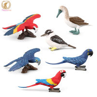 Simulation Bird Model Toy Lifelike Macaw Parrot Action Figures Animal Figurine Toys For Children Gifts