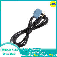 Flameer ชิ้นส่วนเครื่องเสียงรถยนต์สาย Aux ทนทานสำหรับวิทยุติดรถยนต์00-10 BLA-3.5MM