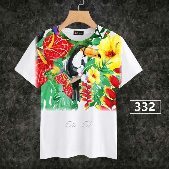 loso-store-เสื้อยืดพิมพ์ลาย-ลายนกเงือกสวยๆ