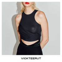 VICKTEERUT (ราคาปกติ 3,950-.) Draped Jersey Tank Top เสื้อกล้าม จับเดรป ผ้าเจอร์ซีย์