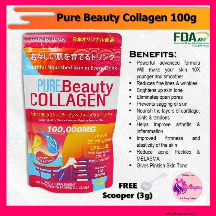 【READY STOCK】 ☃100 Japanese originalPure Beauty Collagen Powder 100