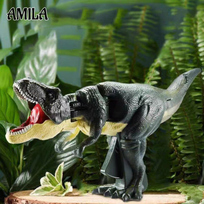 AMILA ของเล่นสำหรับกดไดโนเสาร์ ที่สั่นศีรษะและเขย่าไปทางซ้ายและขวาเพื่อทำให้ผู้คนกลัวไทรันโนซอรัสเร็กซ์