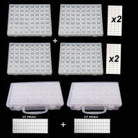 2856 64กล่องเพชรจิตรกรรมอุปกรณ์เสริมกล่องเก็บลูกปัดคอนเทนเนอร์เพชรเย็บปักถักร้อยเครื่องมือหินโมเสคสะดวก