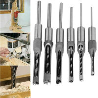 【2023】Woodworking Tools HSS Square Hole เจาะ Bit Auger Bit เหล็ก Mortising เจาะ Craving ช่างไม้เครื่องมืองานไม้เจาะ