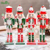 Dolity 4ชิ้นคริสมาสต์แคร็กเกอร์นัทแคร็กเกอร์ฐานที่มั่นคงผลิตภัณฑ์ตกแต่งบนโต๊ะสไตล์คลาสสิก