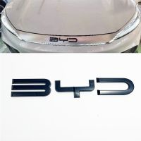 BYD ATTO3 YUAN PLUS 3D ABS Sticker Car Front Emblem Badge Decals For BYD act 3 Black Badge Logo Emblem Cover Car-Styling Bumper Stickers Decals  Magne