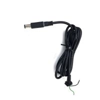 Copper DC Tip Plug Connector Cord Cable for Dell HP Laptop Charger Adapter black Pin 7.4 x 5.0 with led light 1.8M