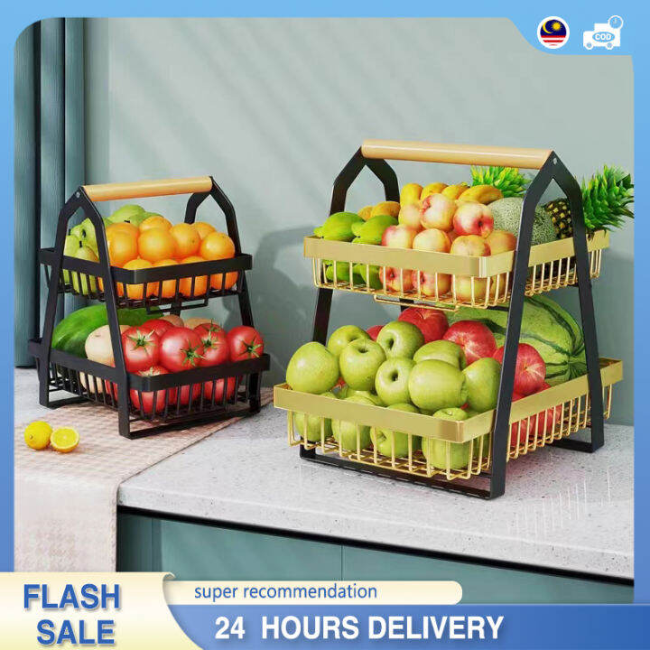 Kitchen Basket Rak Bawang Bertingkat Kitchen Rack Storage Organizers