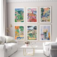 Nordic Matisse ภาพวาดผ้าใบ Pastel Aesthetic Light สีโปสเตอร์และพิมพ์บทคัดย่อบ้านดู Wall Art ภาพ Room Decor Liyanhong2