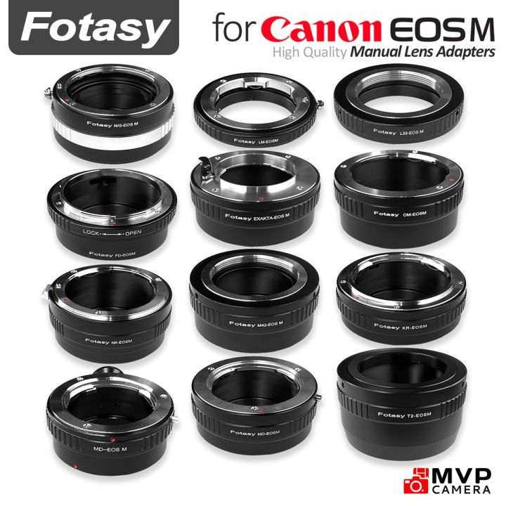 CANON EOSM EOS M Manual Adapters for Vintage lenses to Digital