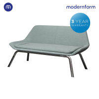 Modernform โซฟาโมเดอร์น  รุ่น BD-F9193 / 2 ที่นั่ง เบาะสีเทา ขาโครม รับประกันนาน 3 ปี