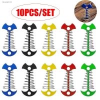 ☍﹍ 5/10Pcs Adjustable Plank Floor Spring Fishbone Anchor Tent Pegs Buckle Outdoor Awning Deck Stakes Fixed Nails Camping Tent Hooks