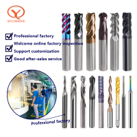 QIYE Milling Cutter Customization Carbide End Mill เครื่องมือตัดเหล็กทังสเตน