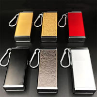 Mens Gift Smke Storage Case Metal Tobaco Holder Pocket Ciggarett Ashtray Box